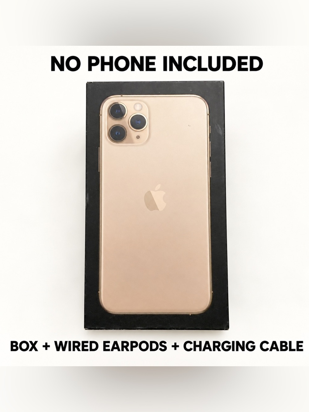 Apple Lightning Charger and Wired EarPods - Rose Gold and Black Box